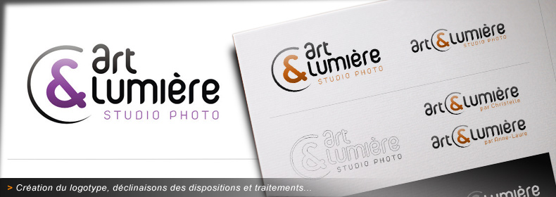 Composition graphique du logo de Art et Lumière