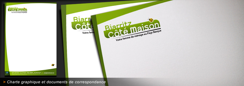 Charte graphique de Biarritz Côté Maison