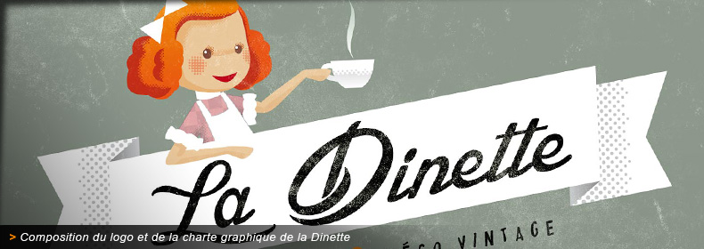 Identité visuelle et charte graphique de La Dinette