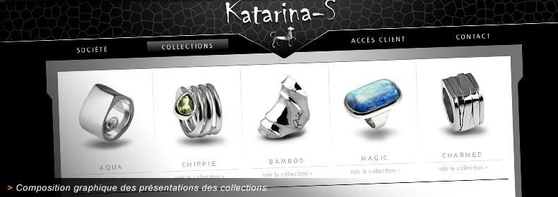 Habillage graphique du site internet de Katarina-S