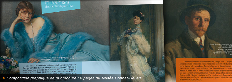 Composition de la brochure du Musée Bonnat de Bayonne