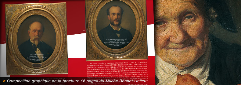 Composition de la brochure du Musée Bonnat de Bayonne