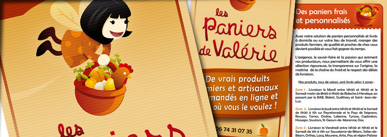 Flyer des paniers de Valérie