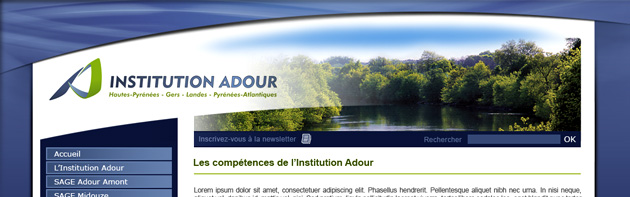 Travaux graphiques pour l'Institution Adour